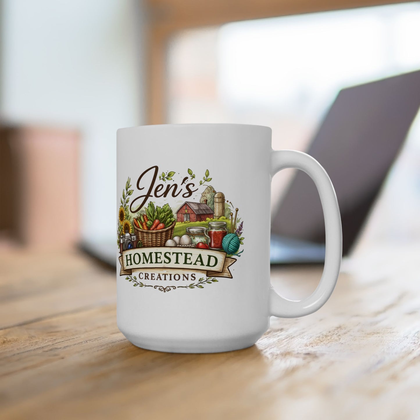 Jen's Homestead Creations - Ceramic Mug, (11oz, 15oz)