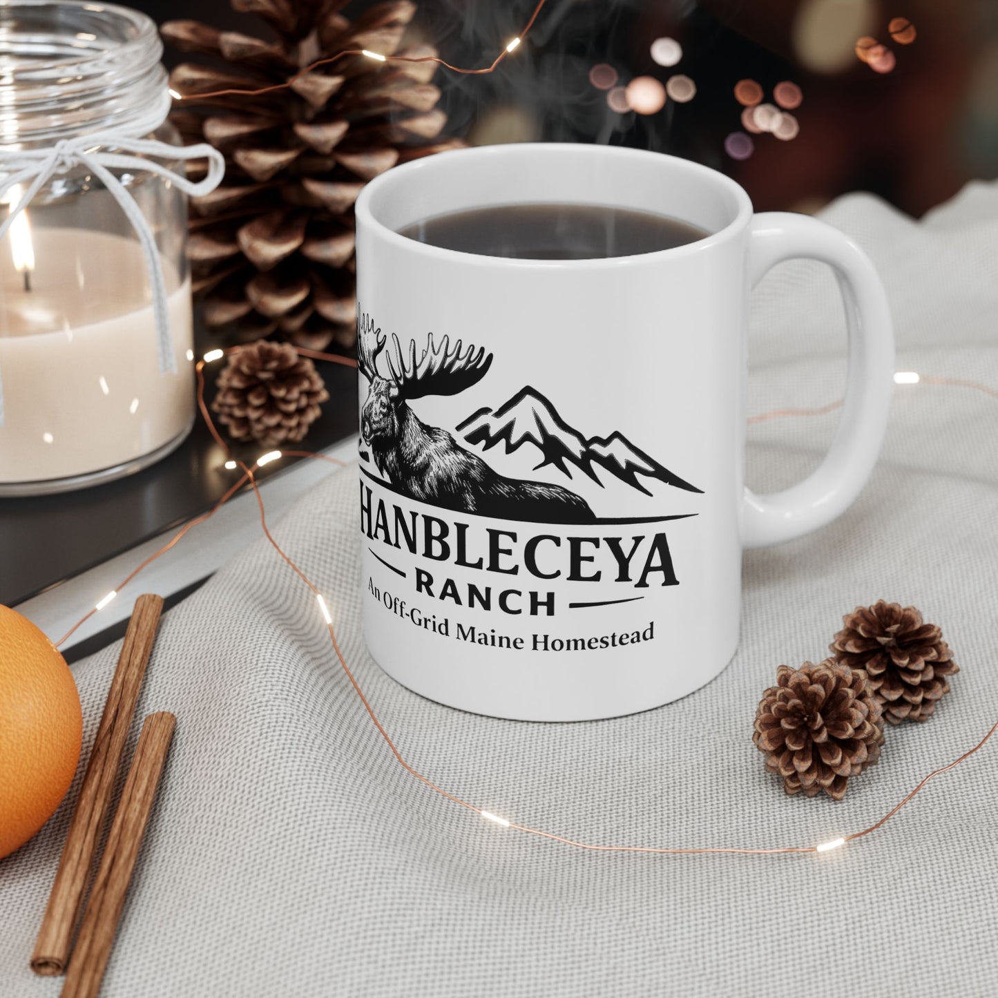 Hanbleceya Ranch Moose Logo Coffee Mug (11oz & 15oz)