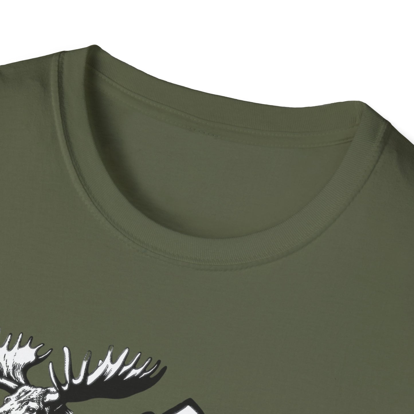 Hanbleceya Ranch - Vintage Moose & Mountain Unisex Softstyle T-Shirt