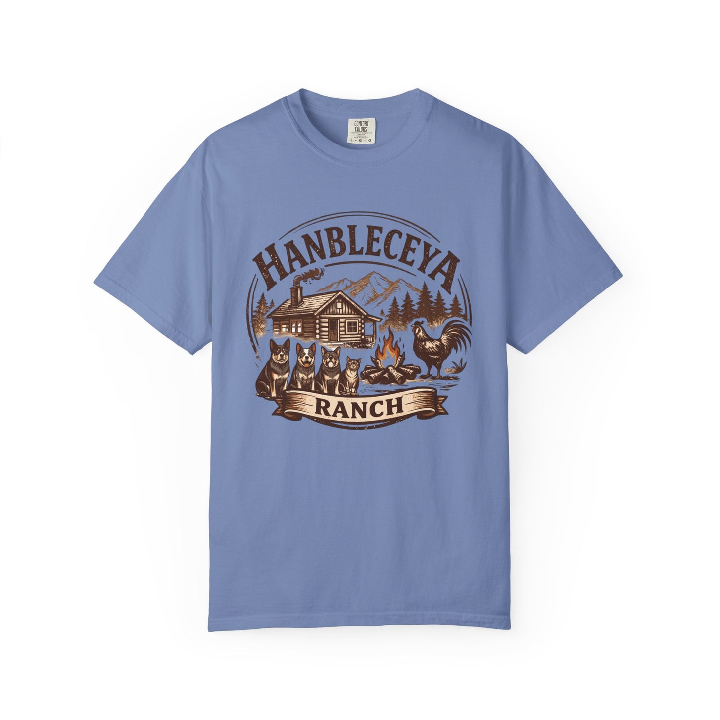 Hanbleceya Ranch - Unisex Garment-Dyed T-shirt