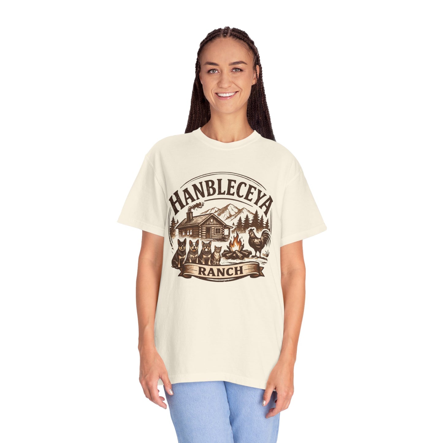 Hanbleceya Ranch - Unisex Garment-Dyed T-shirt