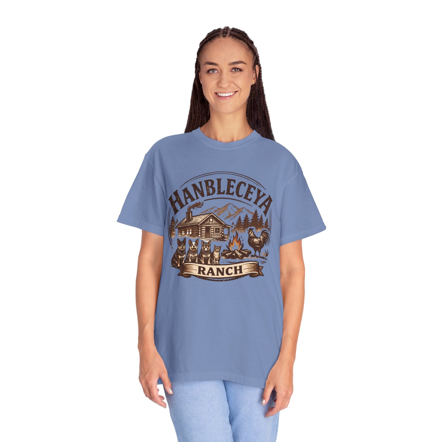 Hanbleceya Ranch - Unisex Garment-Dyed T-shirt