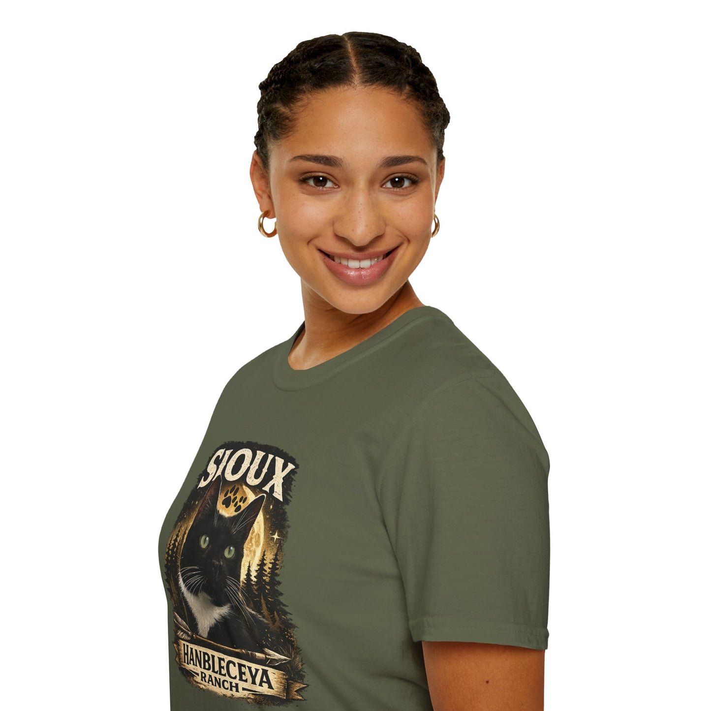Sioux Blackout Ranch T-Shirt — Vintage Forest Graphic Tee