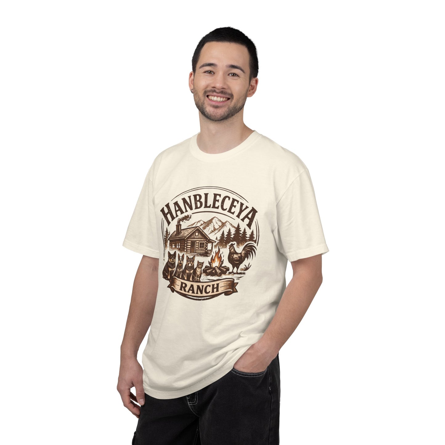 Hanbleceya Ranch - Unisex Garment-Dyed T-shirt