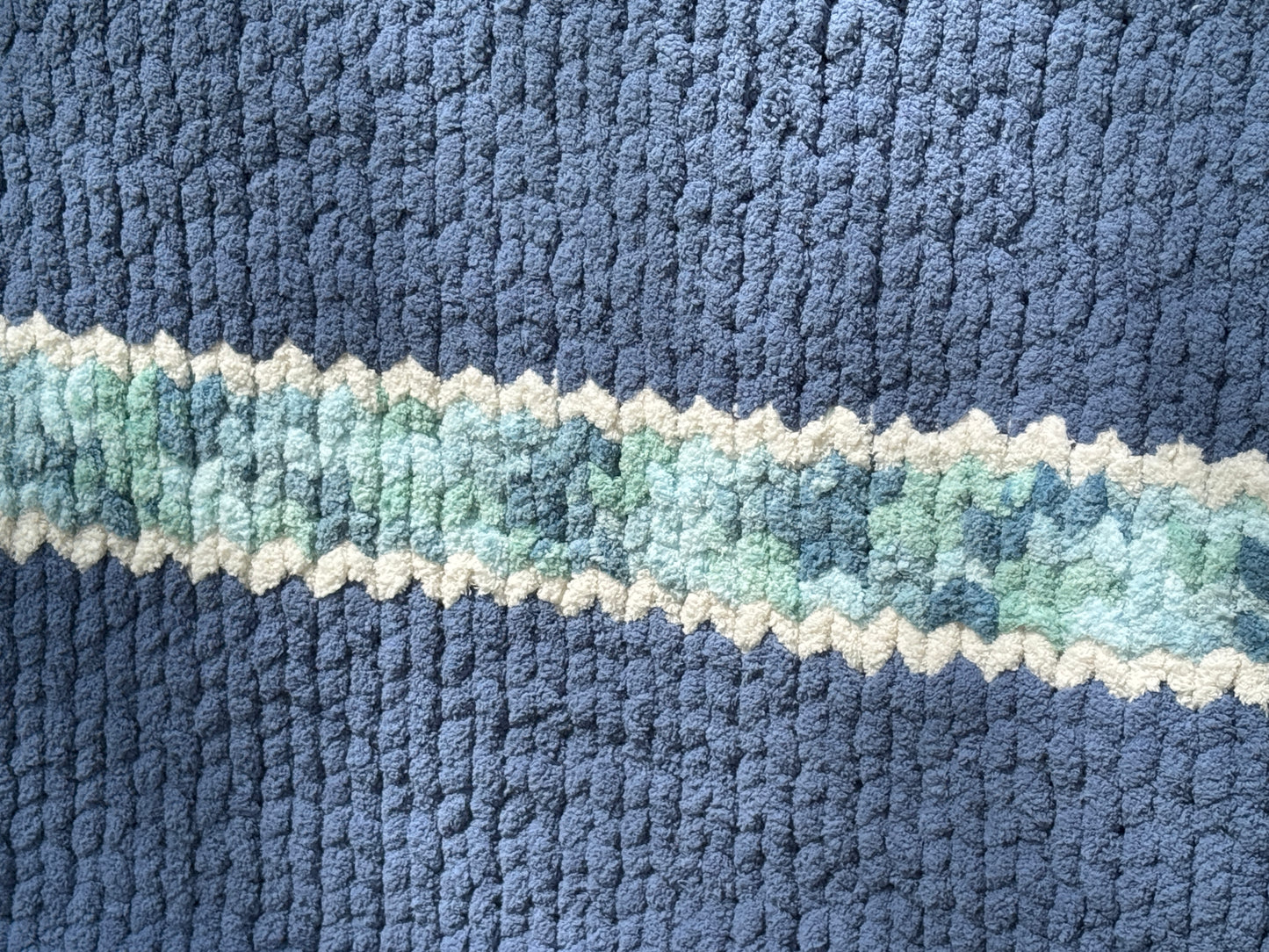 Handmade Custom Northern Maine Inspired Collection Tight-Knit Chunky Throw Blanket ~40 x 60