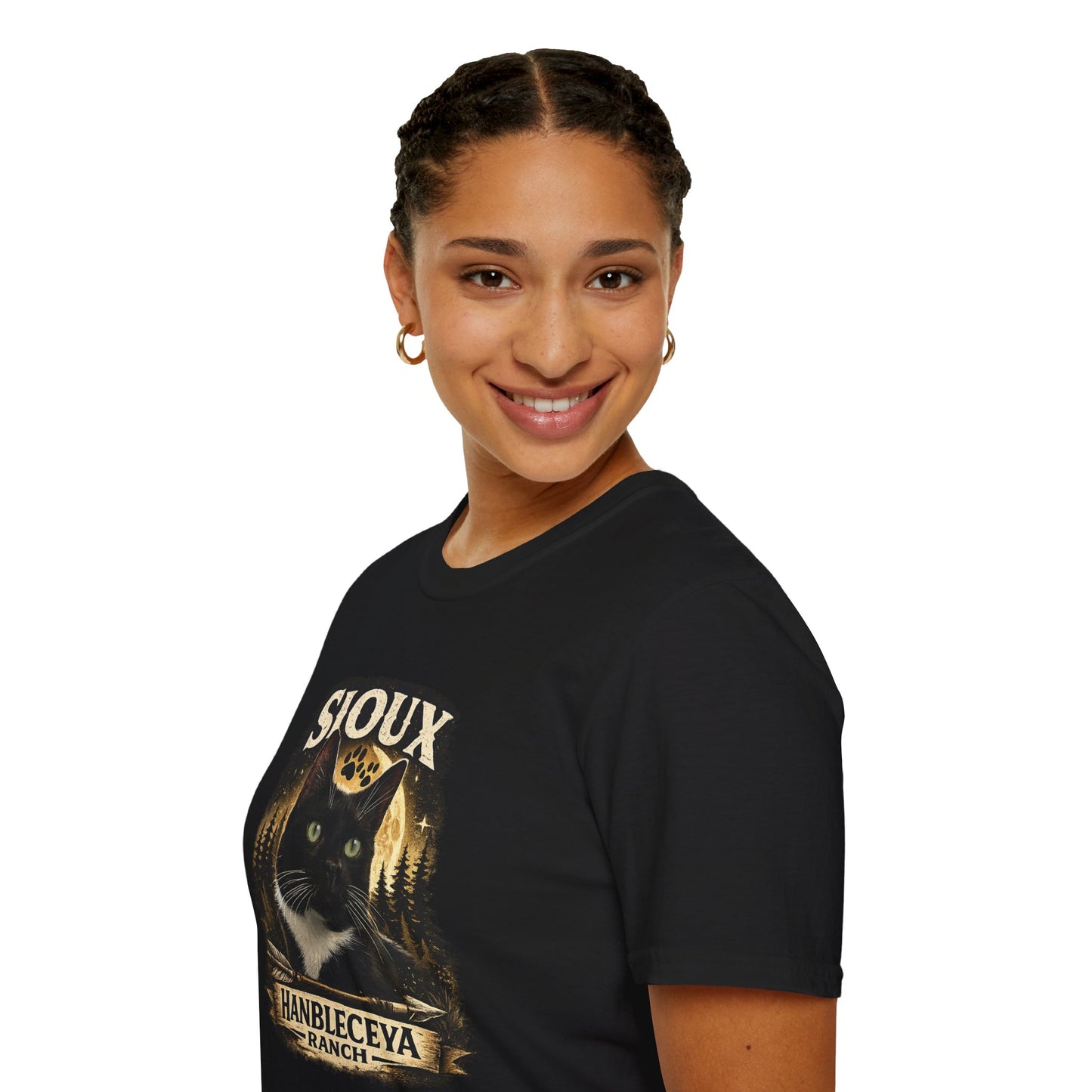 Sioux Blackout Ranch T-Shirt — Vintage Forest Graphic Tee
