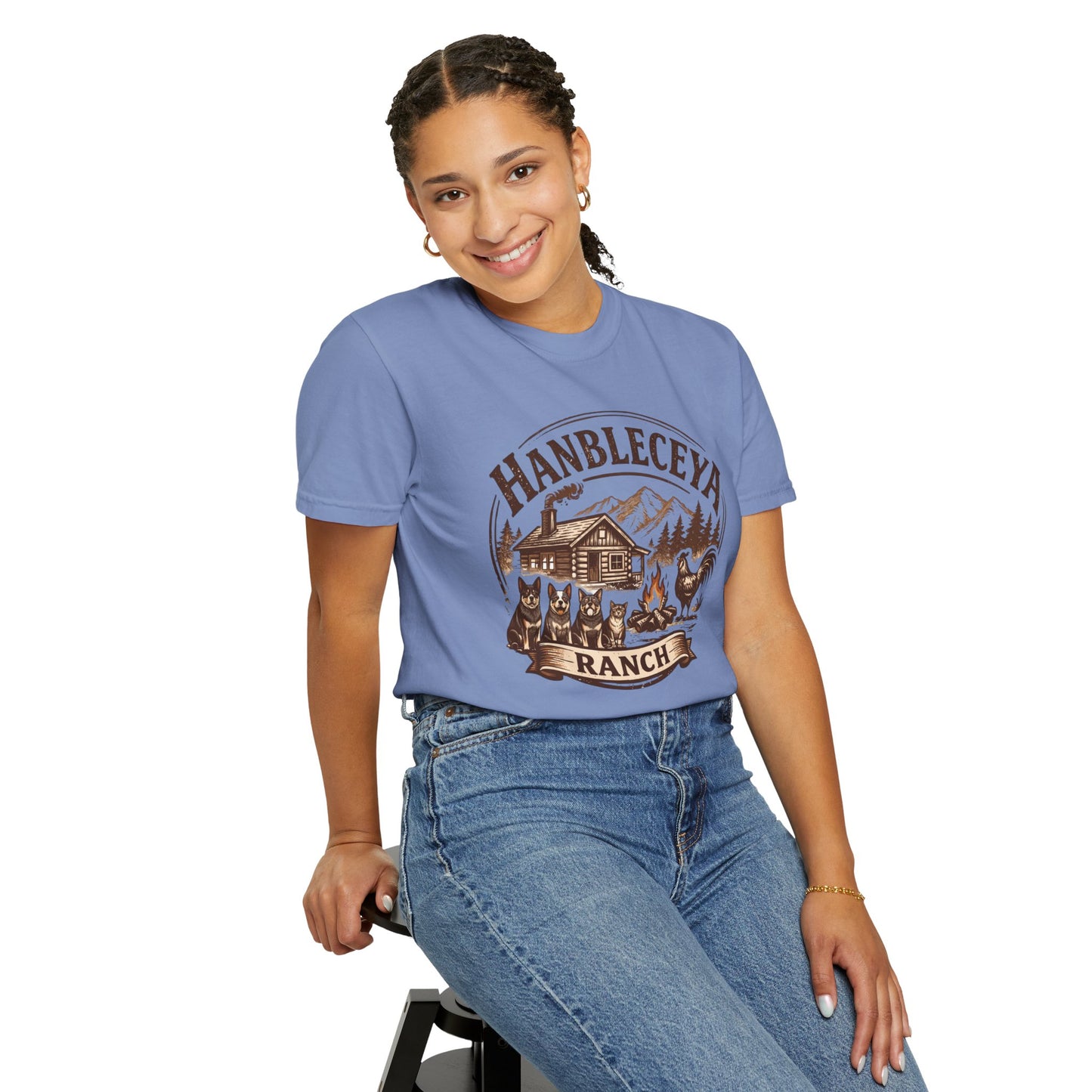 Hanbleceya Ranch - Unisex Garment-Dyed T-shirt