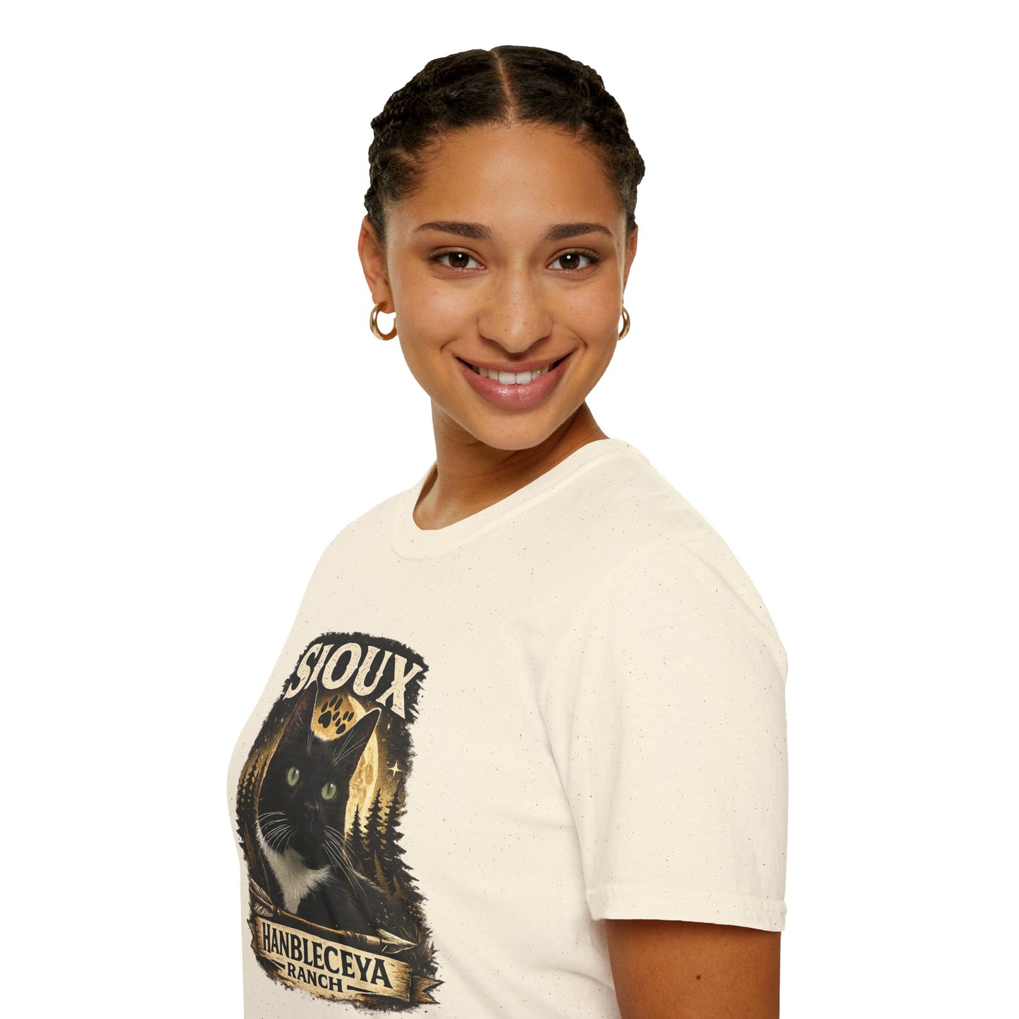 Sioux Blackout Ranch T-Shirt — Vintage Forest Graphic Tee