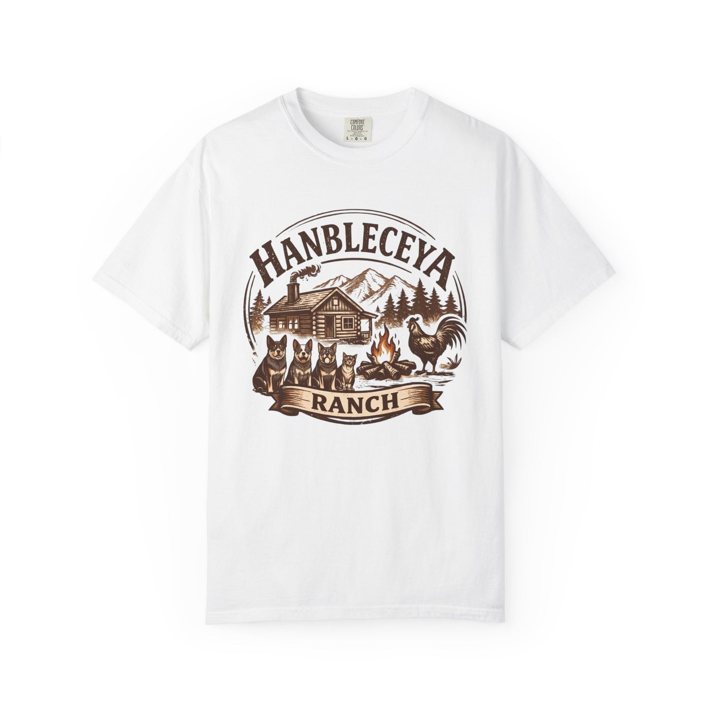 Hanbleceya Ranch - Unisex Garment-Dyed T-shirt