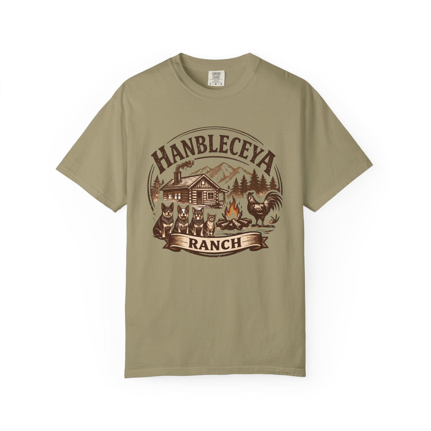 Hanbleceya Ranch - Unisex Garment-Dyed T-shirt
