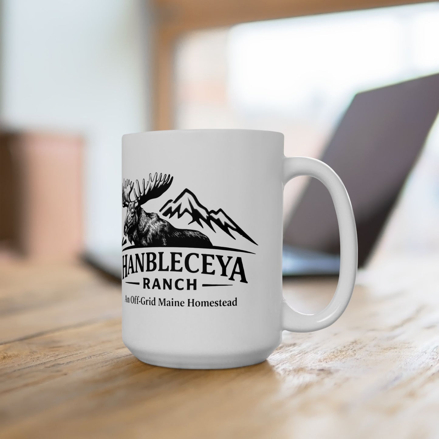 Hanbleceya Ranch Moose Logo Coffee Mug (11oz & 15oz)