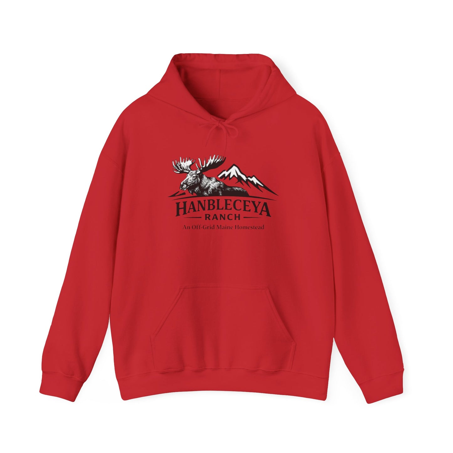 Hanbleceya Ranch Hoodie – Vintage Moose & Mountain Logo Sweatshirt