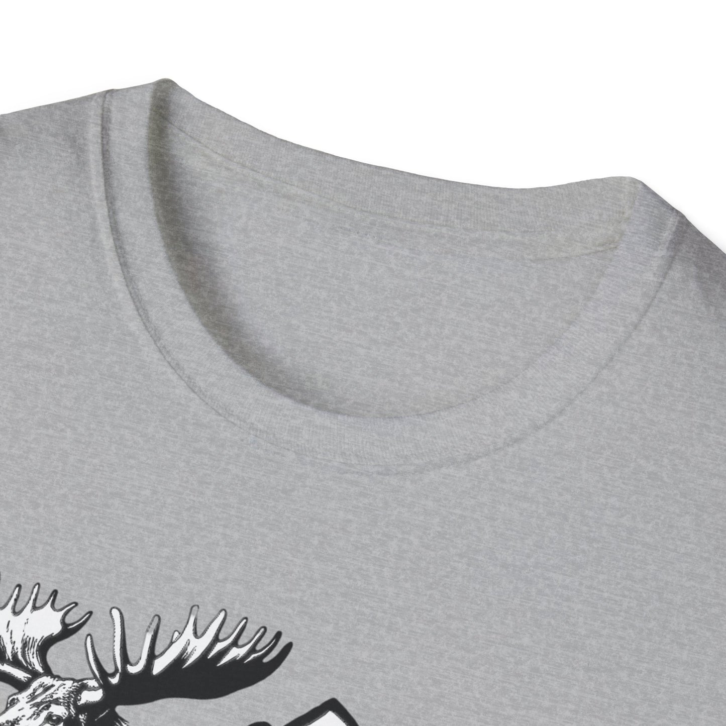 Hanbleceya Ranch - Vintage Moose & Mountain Unisex Softstyle T-Shirt