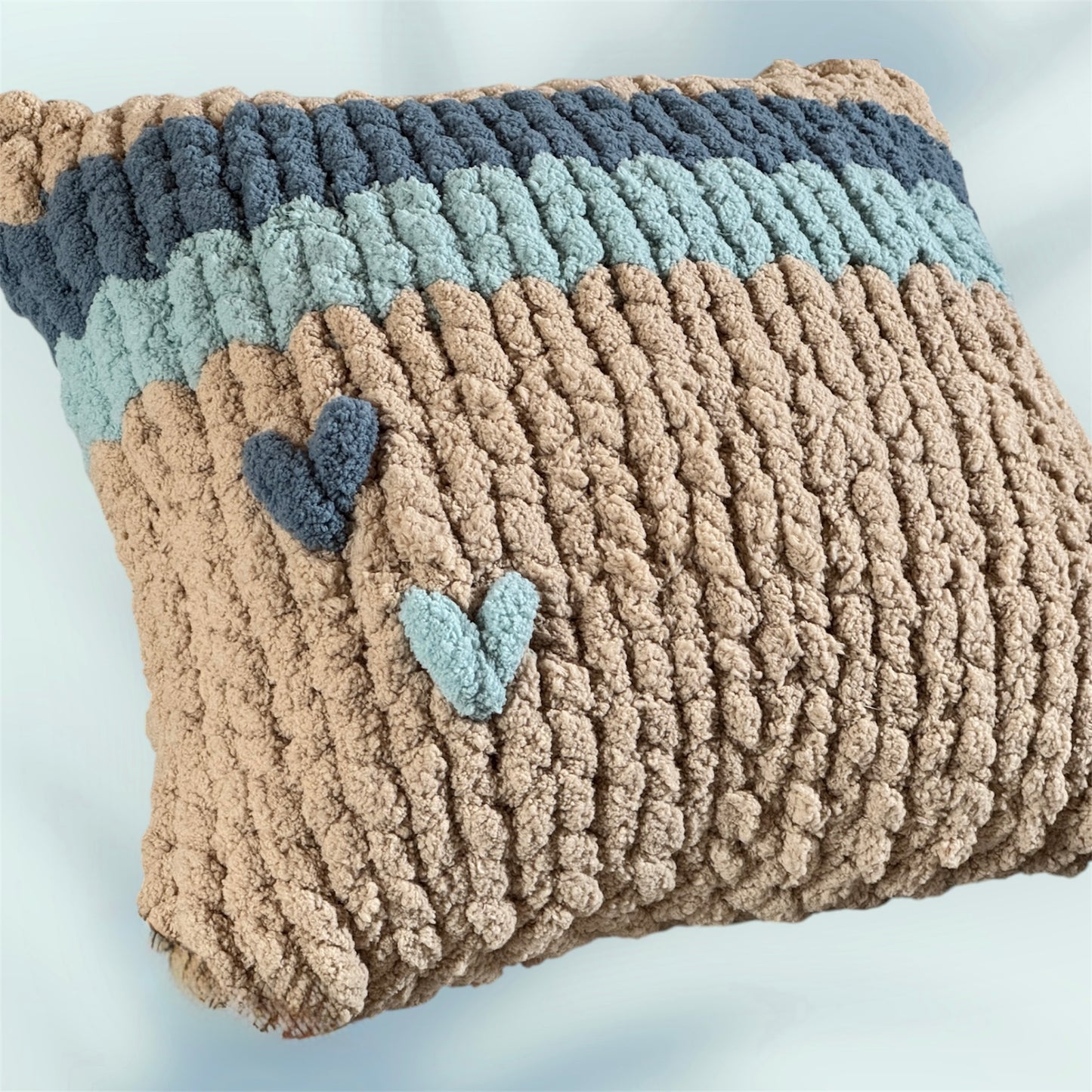 Custom ~16” x 16” Chunky Square Pillow