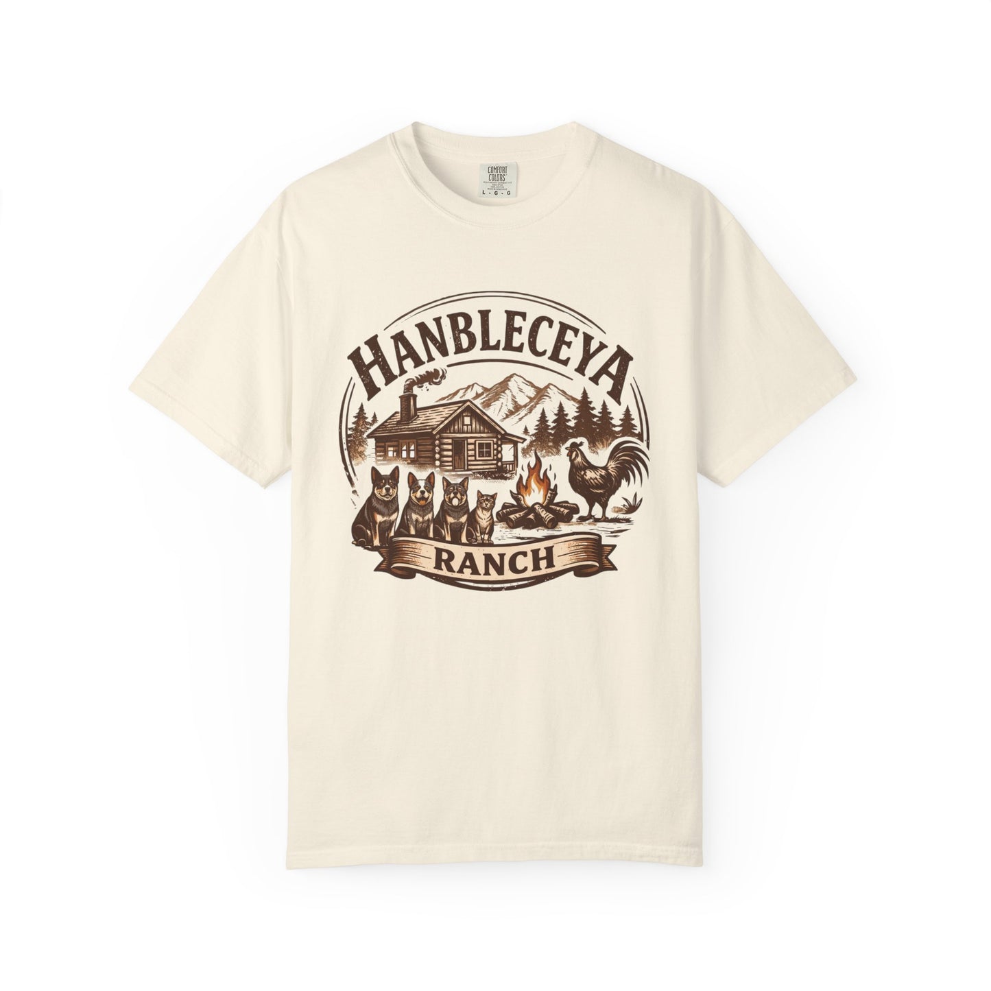 Hanbleceya Ranch - Unisex Garment-Dyed T-shirt