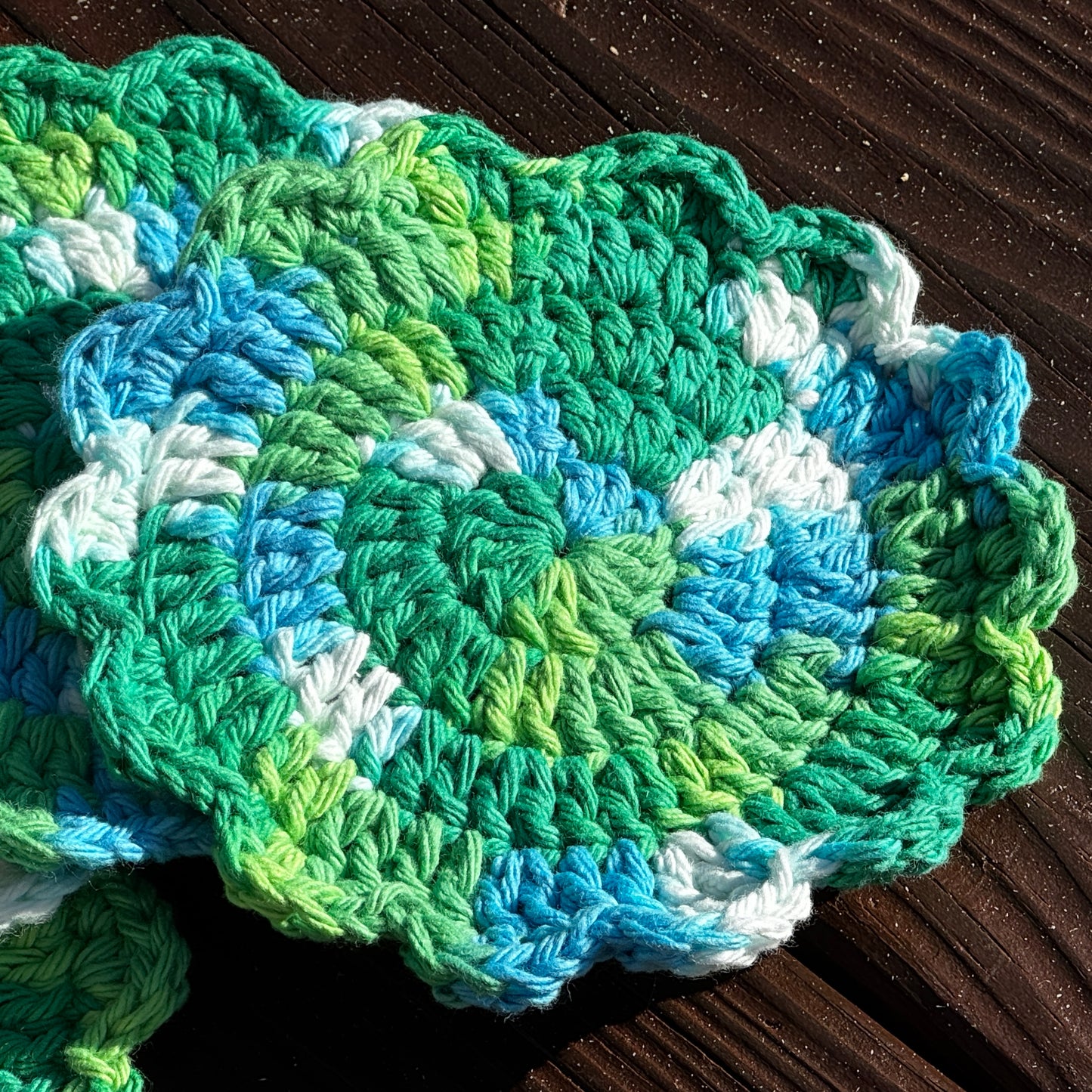 Wildwood Blossom Crochet Coasters