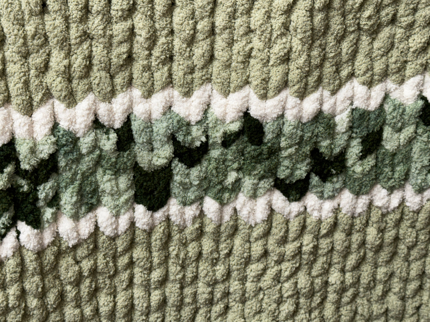 Handmade Custom Maine White Pine Tight-Knit Chunky Throw Blanket ~40 x 60