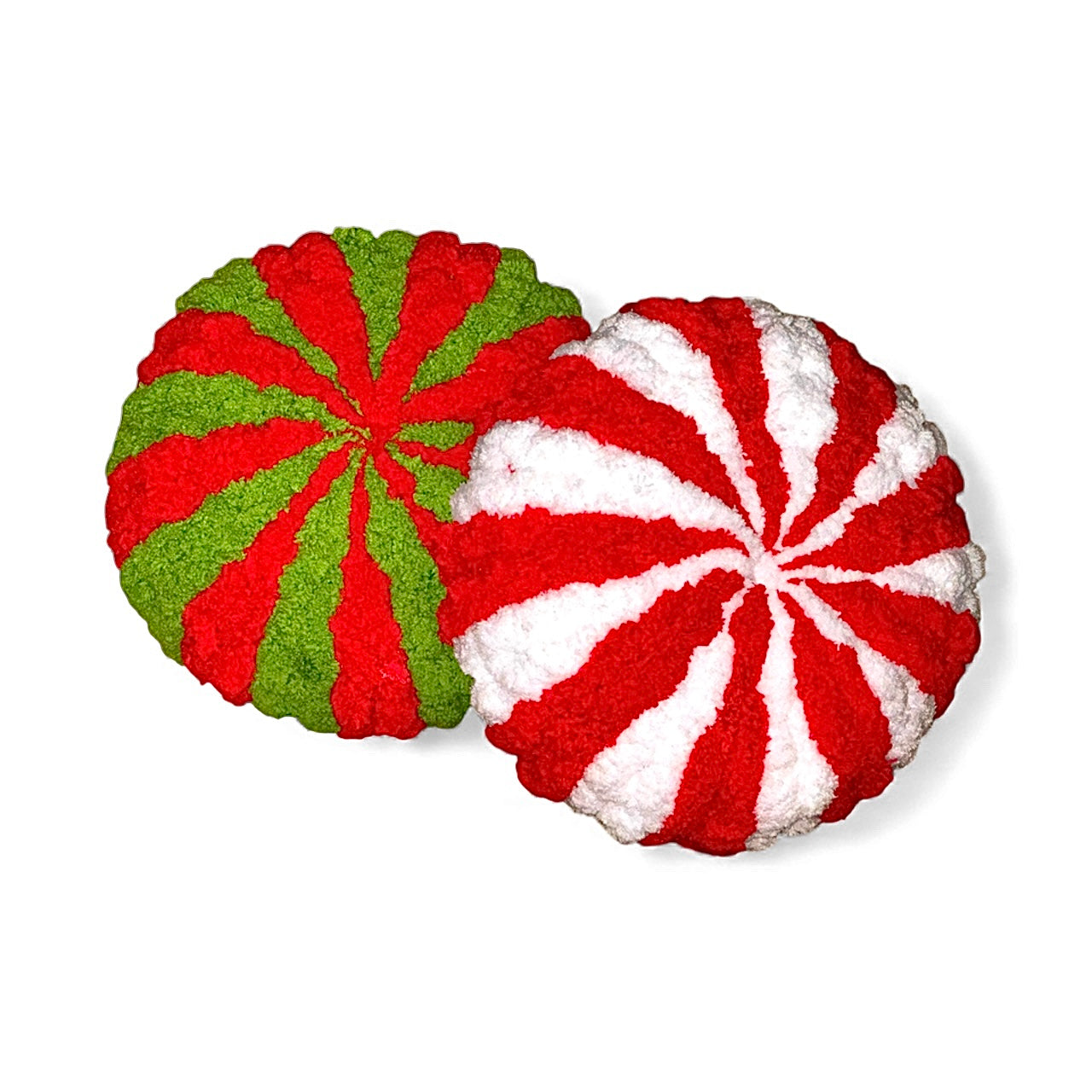 Chunky Holiday Candy Decorative Pillow