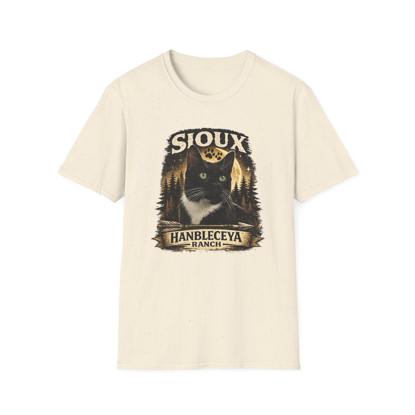 Sioux Blackout Ranch T-Shirt — Vintage Forest Graphic Tee