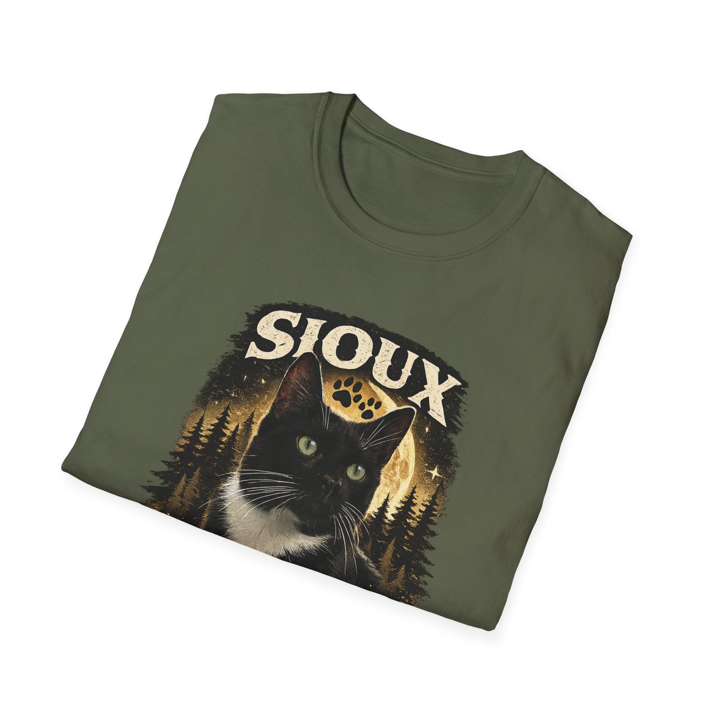 Sioux Blackout Ranch T-Shirt — Vintage Forest Graphic Tee