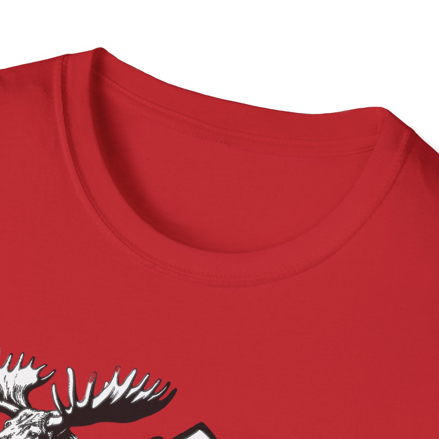 Hanbleceya Ranch - Vintage Moose & Mountain Unisex Softstyle T-Shirt