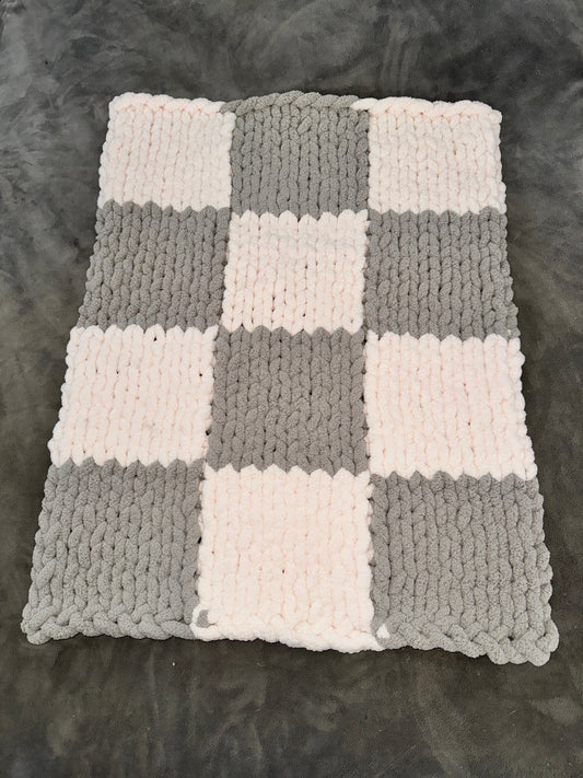 Custom Baby  27" x 52" Classic Knit Chunky Blanket