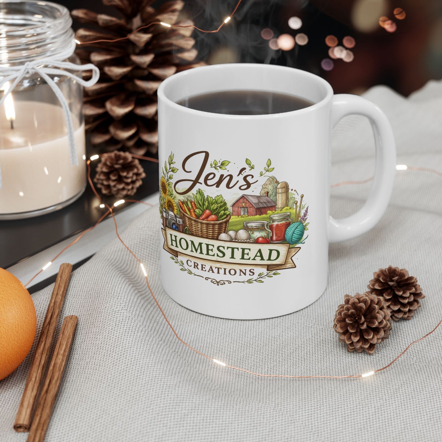 Jen's Homestead Creations - Ceramic Mug, (11oz, 15oz)