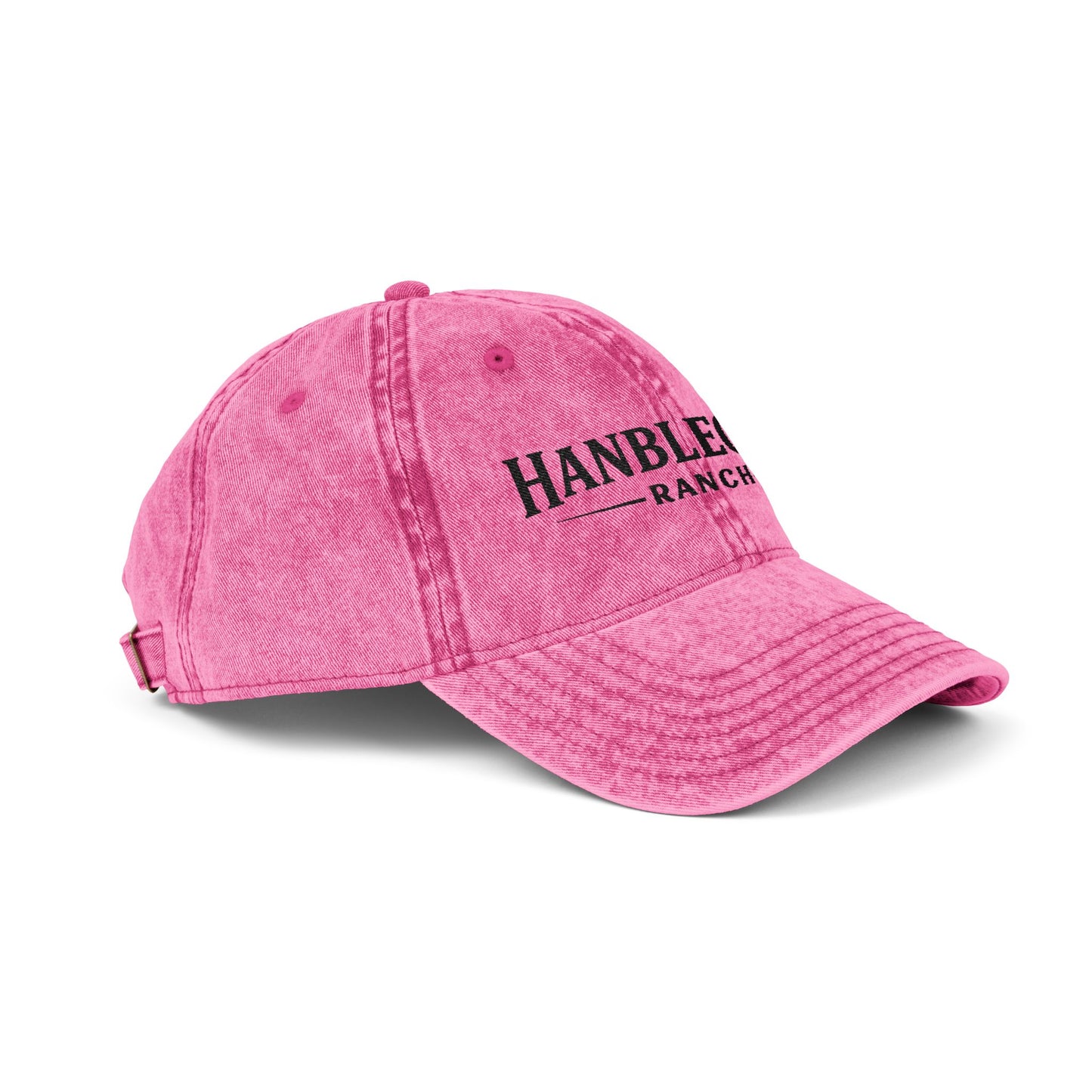 Vintage Embroidered Cap – "Hanbleceya Ranch" Distressed Hat