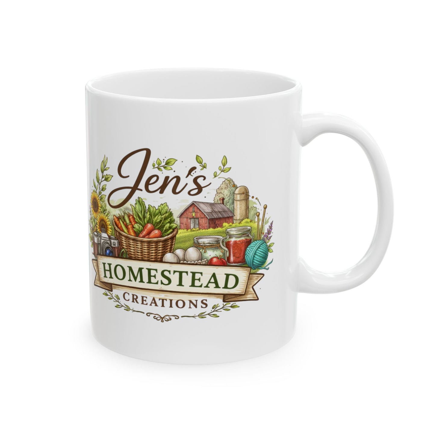 Jen's Homestead Creations - Ceramic Mug, (11oz, 15oz)
