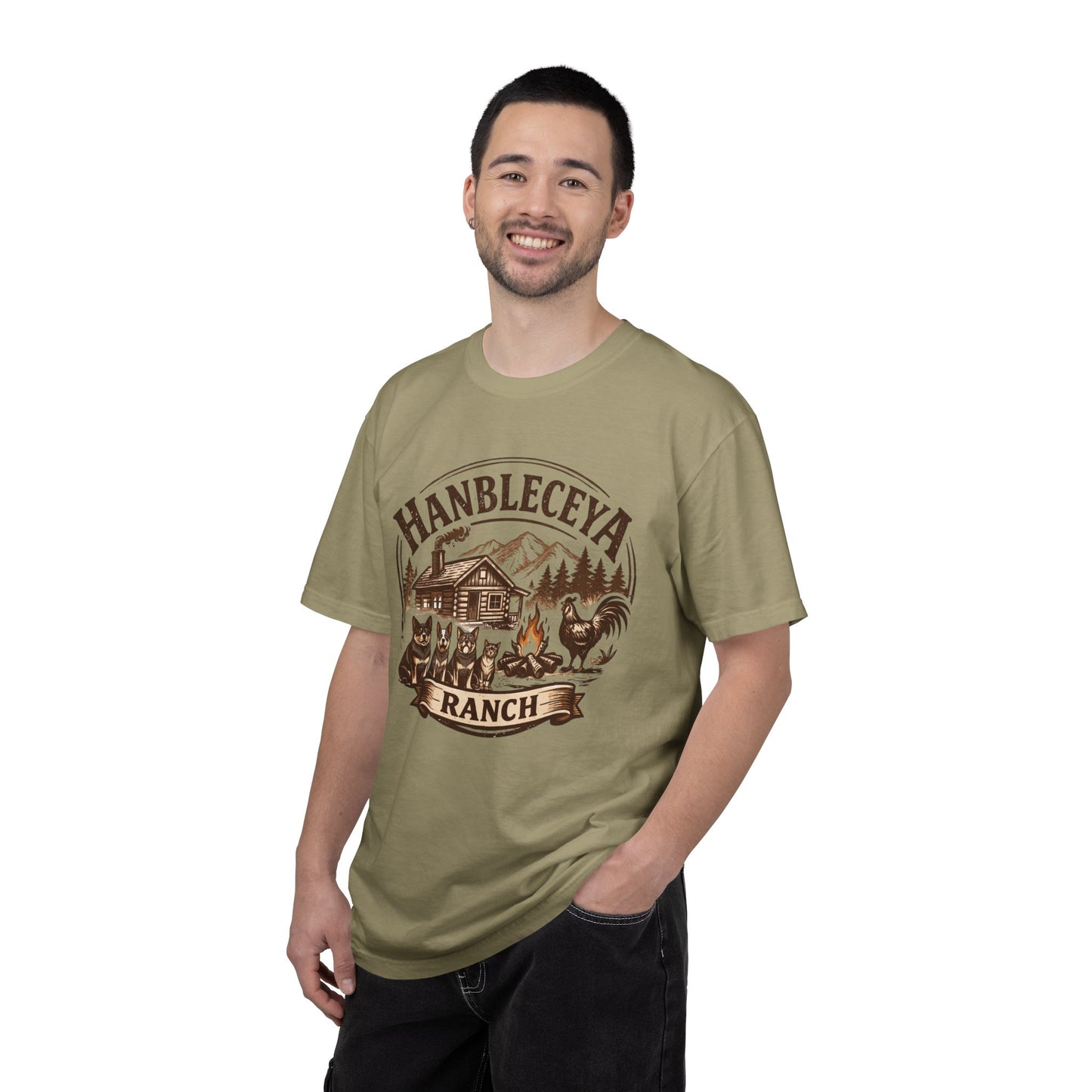Hanbleceya Ranch - Unisex Garment-Dyed T-shirt