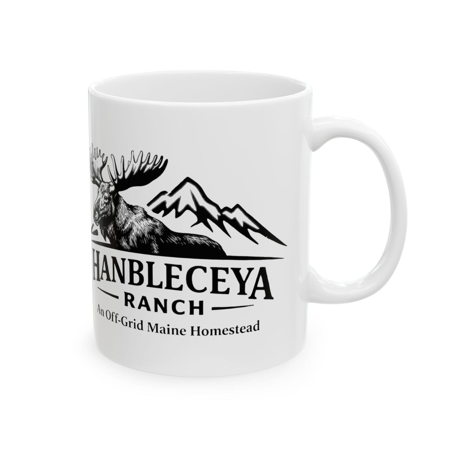 Hanbleceya Ranch Moose Logo Coffee Mug (11oz & 15oz)