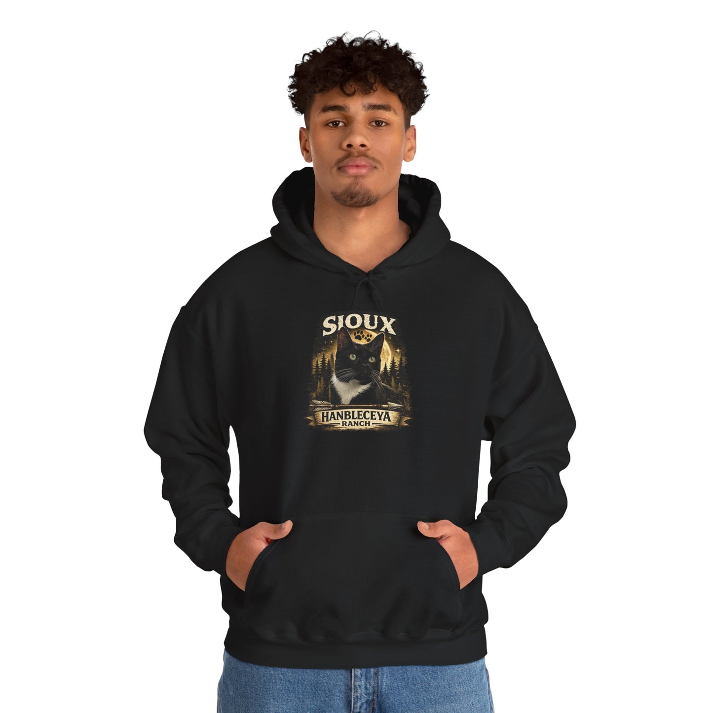 Sioux Blackout Unisex Heavy Blend™ Hooded Sweatshirt