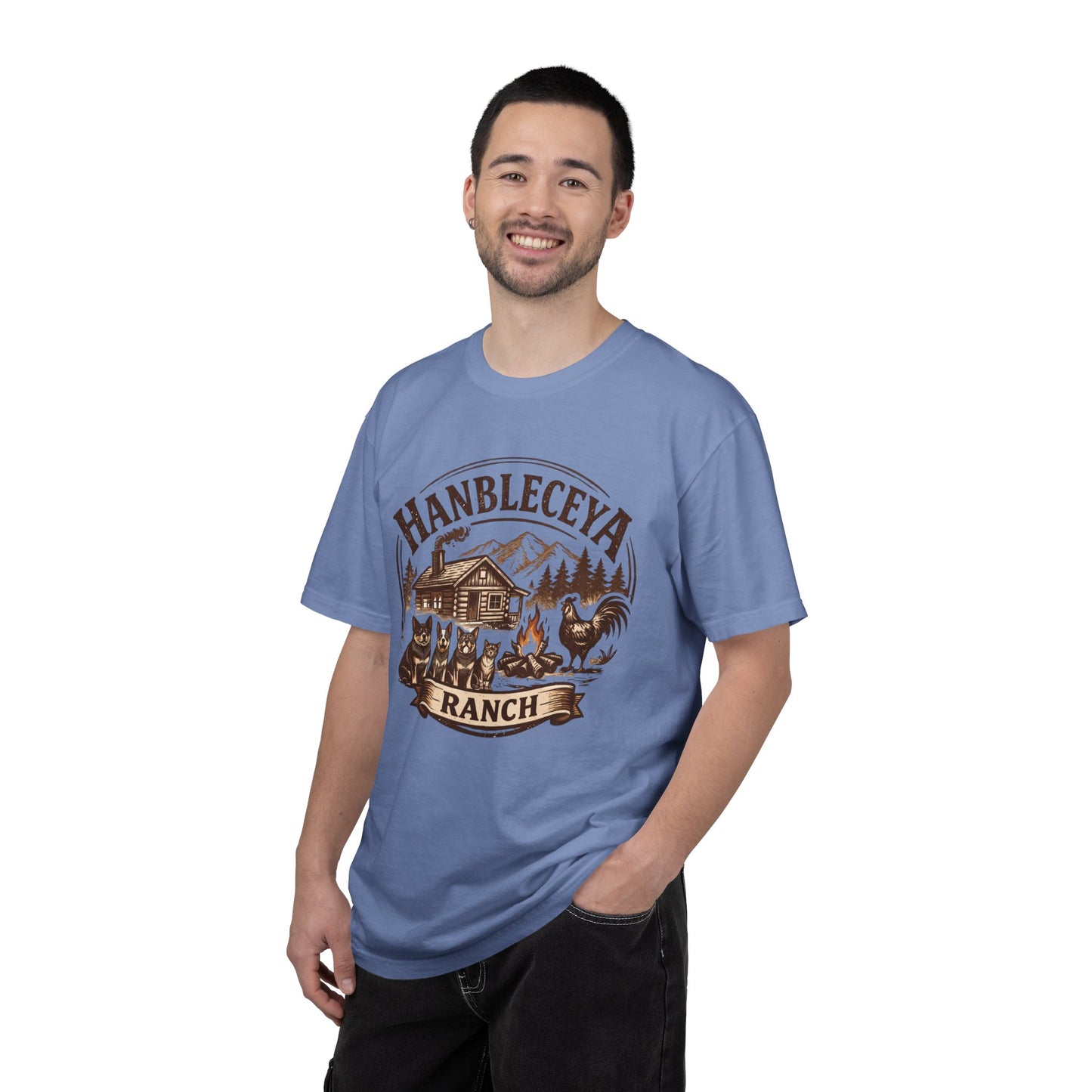 Hanbleceya Ranch - Unisex Garment-Dyed T-shirt
