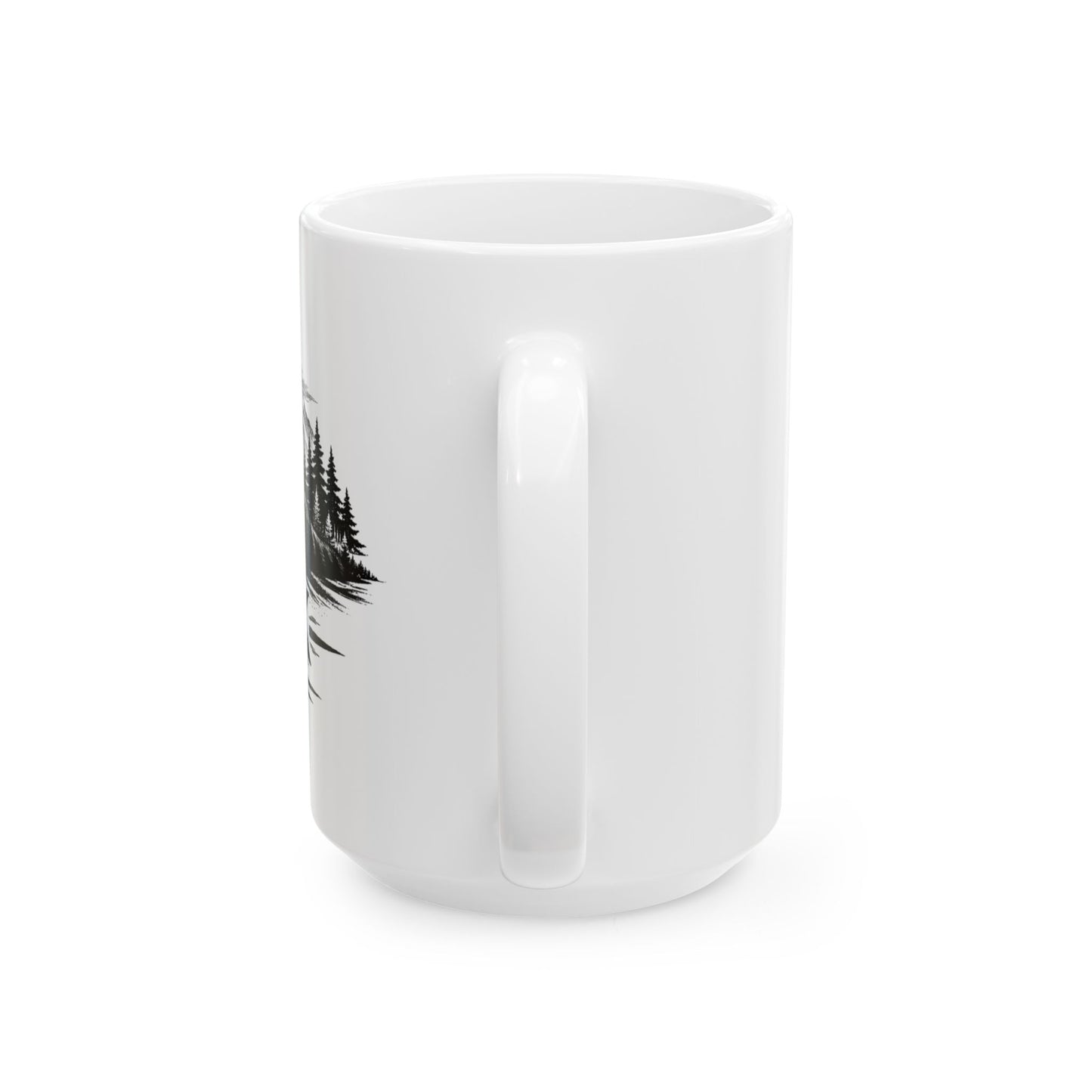 Sioux Mountain Scene Ceramic Mug — Rustic Cat Lover Coffee Cup (11oz, 15oz)