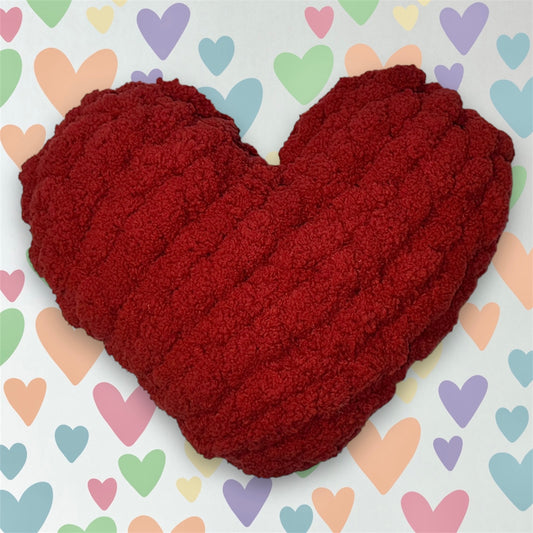 Custom Chunky Heart Decorative Pillow