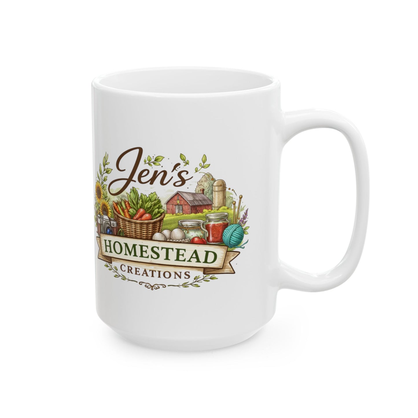 Jen's Homestead Creations - Ceramic Mug, (11oz, 15oz)