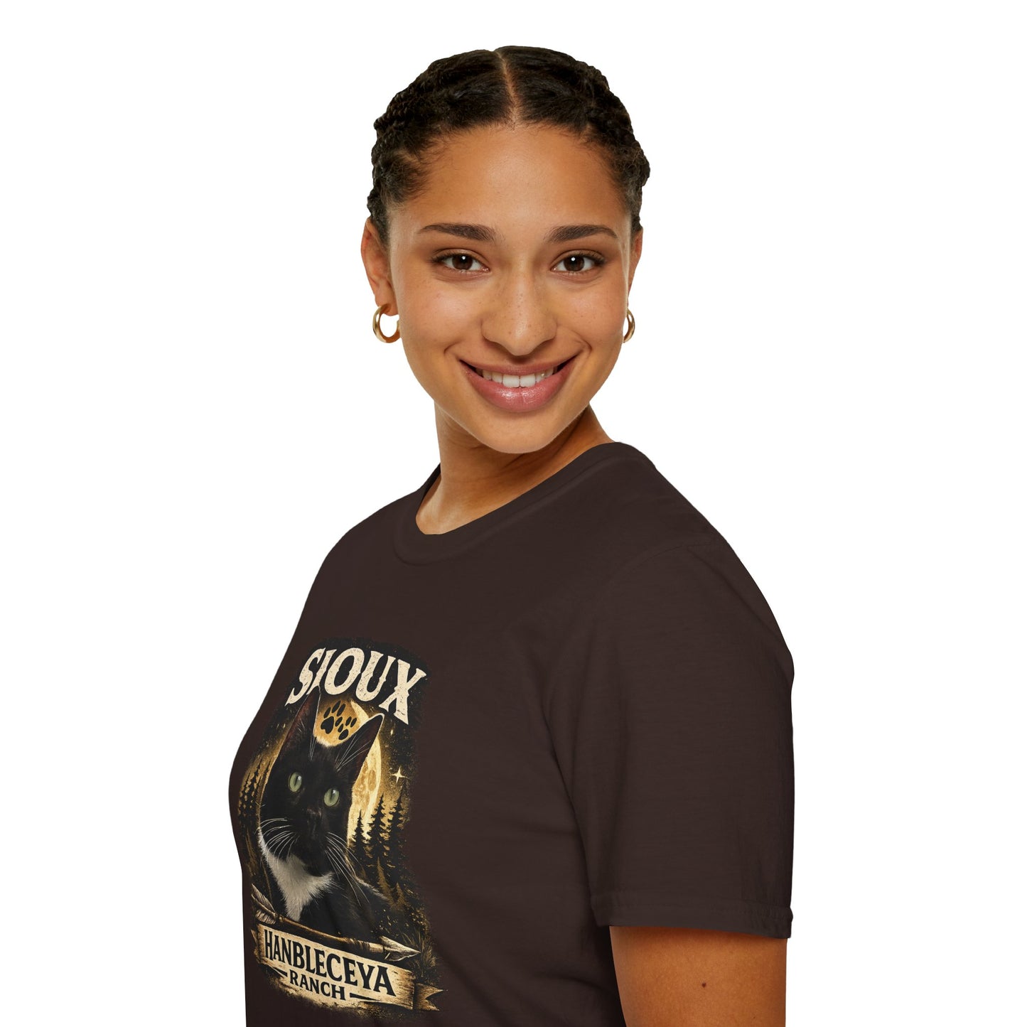 Sioux Blackout Ranch T-Shirt — Vintage Forest Graphic Tee