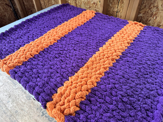 Handmade Custom Halloween 30" x 38" Tight-Knit Chunky Baby Blanket