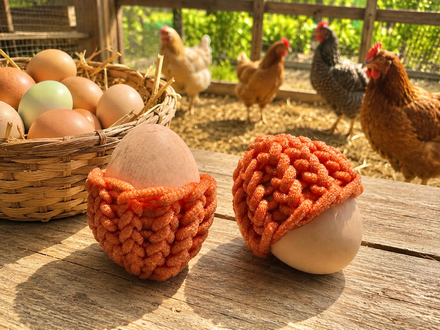 Farm Fresh Egg Scrubbie