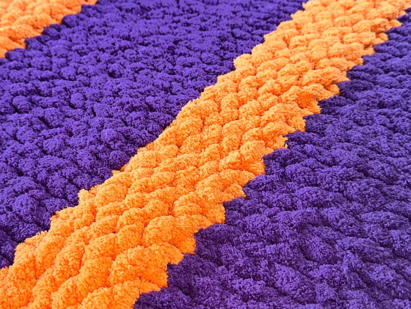 Handmade Custom Halloween 30" x 38" Tight-Knit Chunky Baby Blanket
